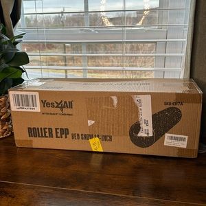 NWT High Density Foam Roller For Back Pain Relief Red Snow 18 Inches